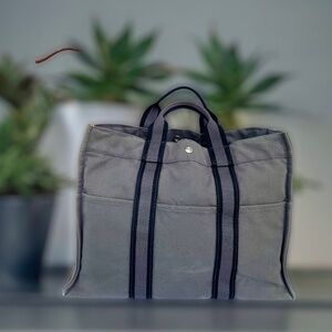 Hermes Toile Fourre Tout (Tote) MM